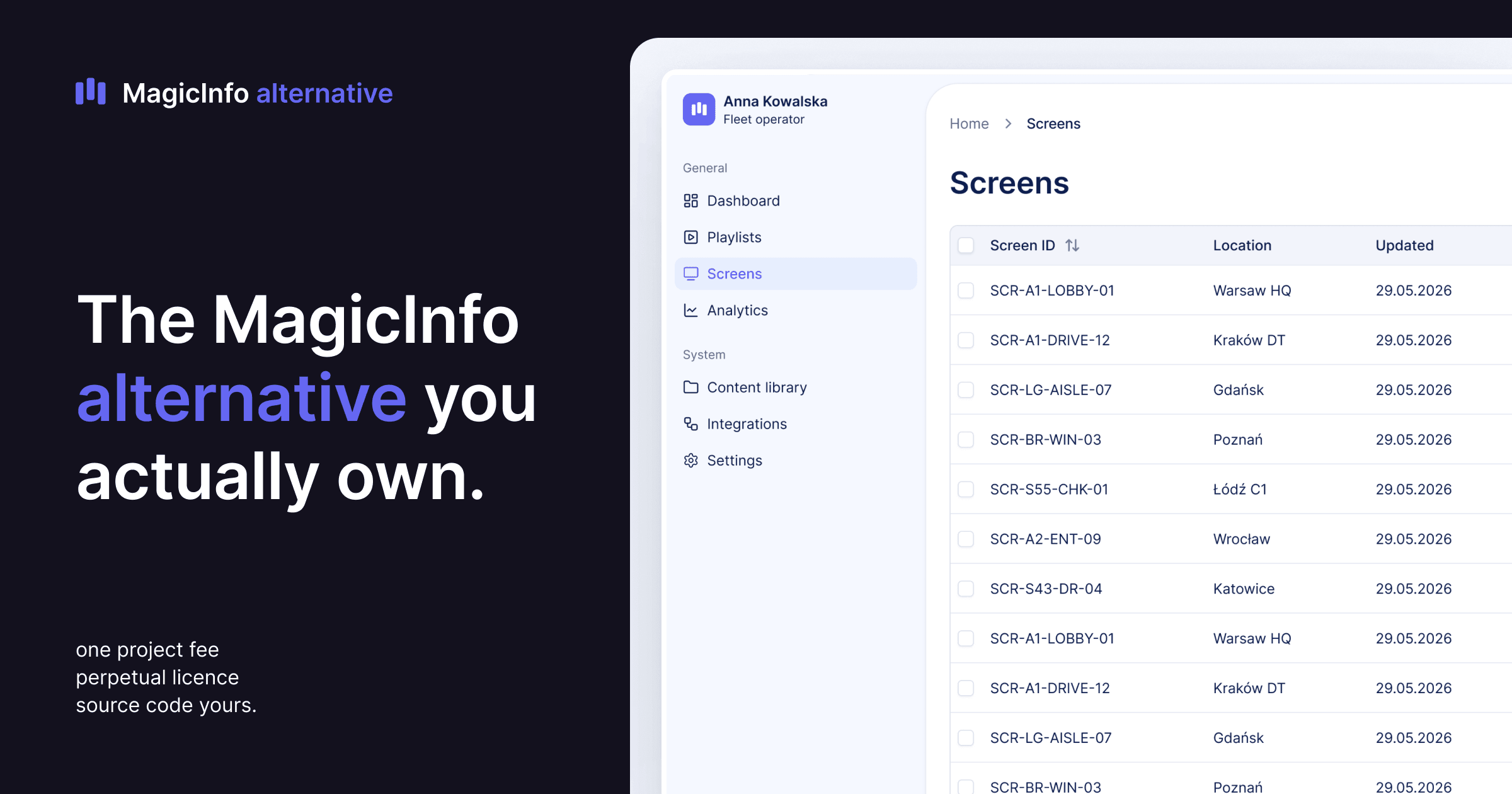 MagicInfo Alternative